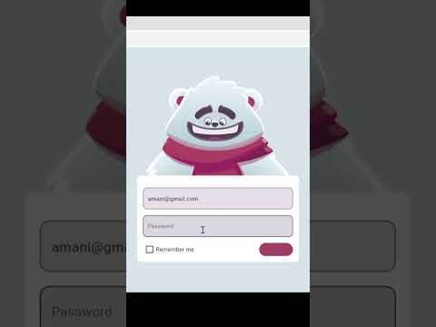 Flutter Animated login screen