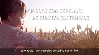 Nestlé Papillas de cereales para bebés - Cereales de cultivo sostenible. A gusto con la Tierra (6") anuncio