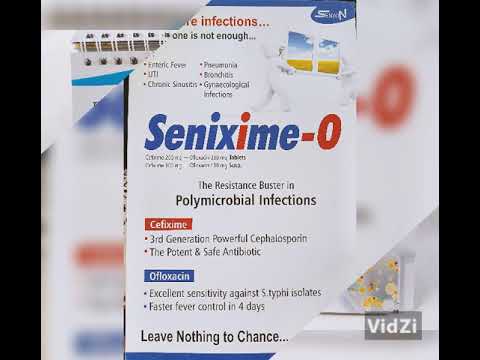 Cefixime 50mg ofloxacin 50mg dry syrup, 100 mg