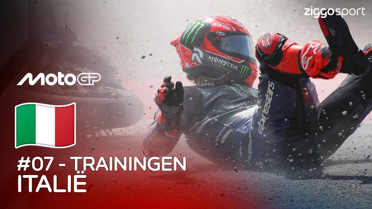 PIJNLIJKE CRASH VAN QUARTARARO EN SPANNING BOVENIN!!! 🥵😱 | Trainingen van Italiië | MotoGP 2026