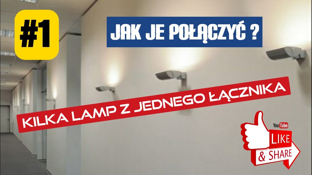 Oświetlenie #1: Jak połączyć kilka lamp ze sobą +  łącznik podwójny na dwa osobne przewody
