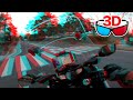 3D Video Anaglyph Camera Flew Off While Filming Video On Motorcycle Red Cyan Glasses