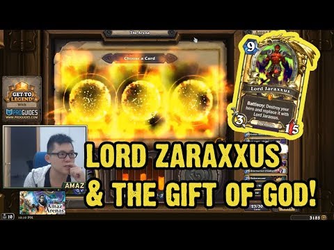 Amaz 12 wins Warlock Arena - Lord Zaraxxus & The Gift of GOD!