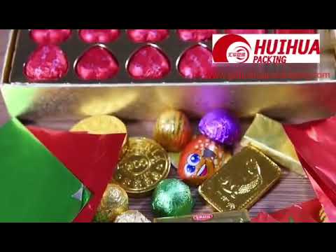 Chocolate Aluminum Foil Glossy Color Golden Chocolate Aluminum Foil