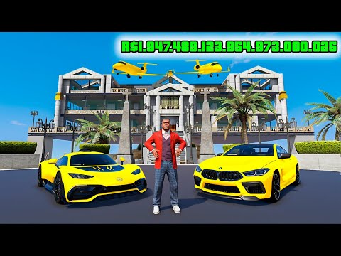 JOGANDO COMO UM SEXTILIONÁRIO NO GTA 5! (absurdo)