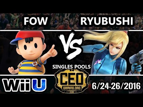 CEO 2016 Smash 4 - Fow (Ness) Vs. RyuBushi (ZSS) SSB4 Tournament - SmashWii U