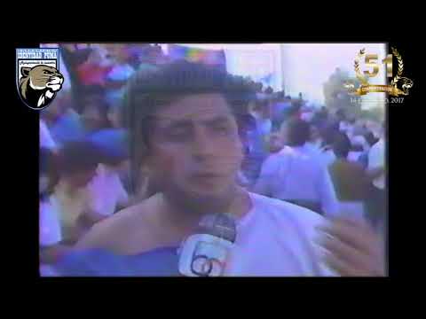 "HINCHADA CDA EN COQUIMBO -FINAL 2Â° DIVISIÓN 1990- IDENTIDAD PUMA" Barra: Los Pumas • Club: Deportes Antofagasta