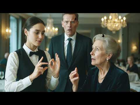 Schüchterne Kellnerin begrüßte die taube Mutter des Milliardärs – ihre Gesten ließen alle erstarren