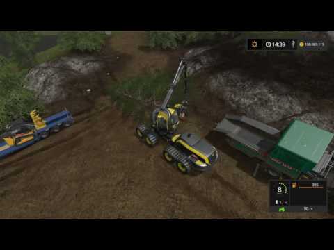 Let's Play Farming Simulator 2017 | Goldcrest Valley | logging part 1 | episode 12