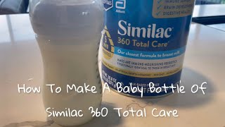 How To Make A Baby Bottle of Similac