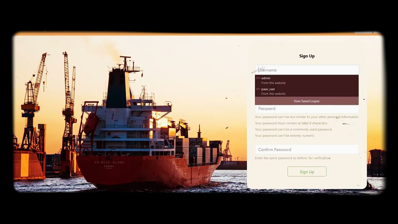 Shipping Management System using Python, Django, Docker and Cloud