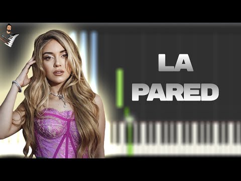 Ana Mena, DELLAFUENTE - La Pared | Instrumental Piano Tutorial / Partitura / Karaoke / MIDI