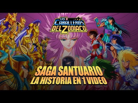 Caballeros del Zodiaco Saga Santuario I La Historia en 1 Video