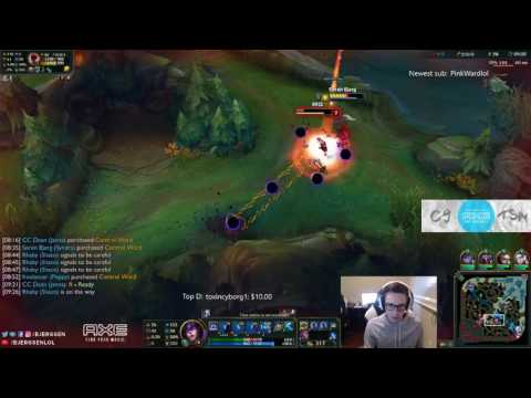 League Of Legends S7 — Bjergsen as Syndra vs Pantheon Mid  Ranked Gameplay