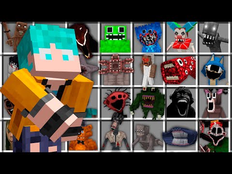 FIZ um ZOOLÓGICO de MONSTROS de TERROR no Minecraft!