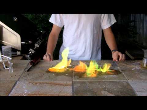 Combustion of Trimethyl Borate Video