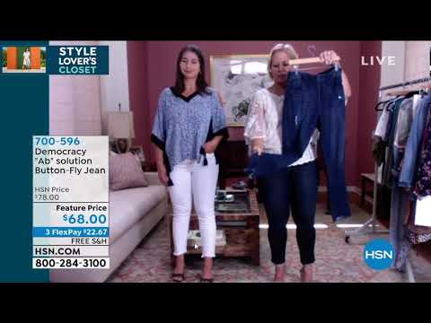 Democracy "Ab" solution ButtonFly Jean