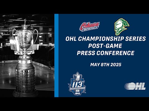 Post Game Press Conference - Game 1 OHL Championship Series