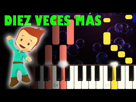 Pequeños Héroes - Diez Veces Más | Piano Cover | Tutorial | Karaoke