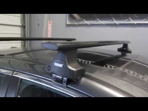 Honda Accord 4 Door with Thule 480R Traverse AeroBlade Roof Rack by Rack Attack