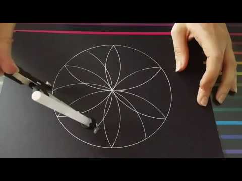 How to draw a flower of life mandala | Full video