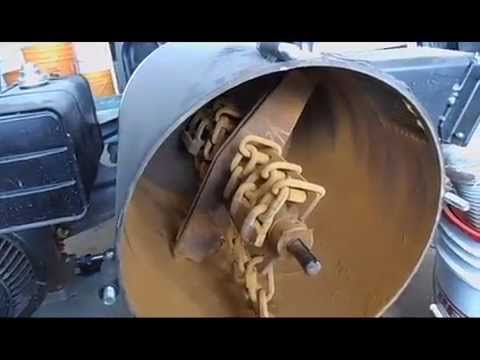 Home made Impact mill rock crusher for gold ore.