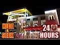 24 HOUR OVERNIGHT CHALLENGE IN WORLD S BIGGEST MCDONALDS HIDE SEEK