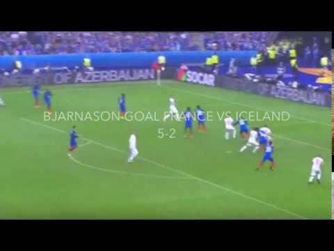 FRANCE VS ICELAND :: BJARNASON GOAL - ICELAND FINAL GOAL - 5-2 - EURO CUP 2016