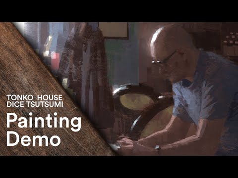 Photoshop: Dice Tsutsumi's Painting Demo -  Tonko School (#055)