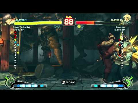 Kiryu Tsukimiya [Guy] vs kokuisp [Gouken] SSF4 Japanese Online Ranked Matches - TRUE-HD
