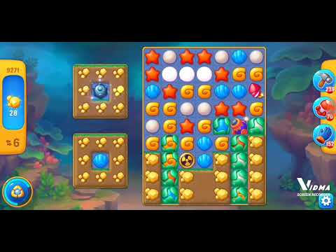 Fishdom. 9271 level no boosters and diamonds. 16 moves