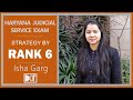Rank 6 Haryana Judicial Service Exam 2019 | Isha Garg Shares her Strategy