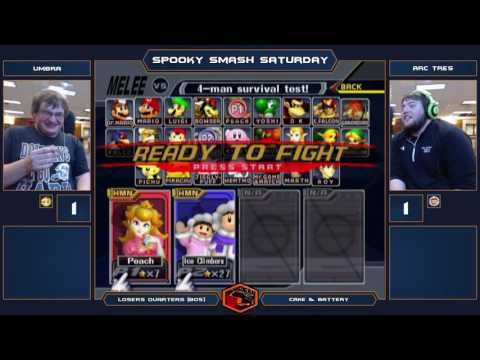 Spooky Smash Saturday Melee Singles - Umbra (Peach) vs Arc Tres (Climbers) - Losers Quarters