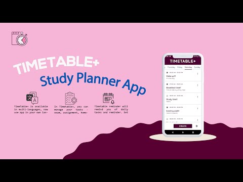 TimeTable+ : Study Planner App Video
