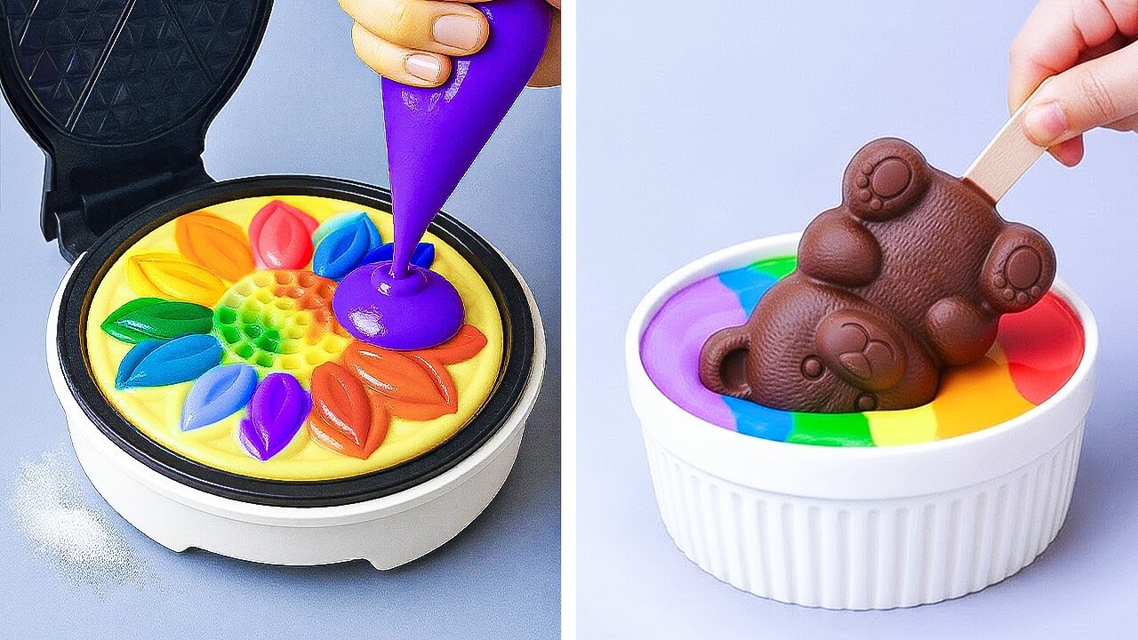 🌈 RAINBOW DESSERT 🍰 DIY Cake Decorating & Homemade Recipes 😍