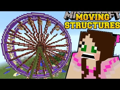 PopularMMOs - Minecraft: MOVING STRUCTURES (REAL MOVIE THEATER, BUSES, BOATS, & FERRIS WHEEL!) Mod Showcase