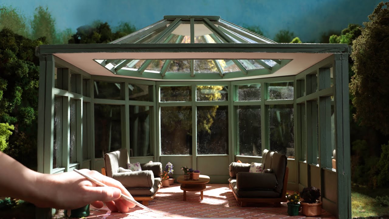 How to make a miniature conservatory, from scratch
