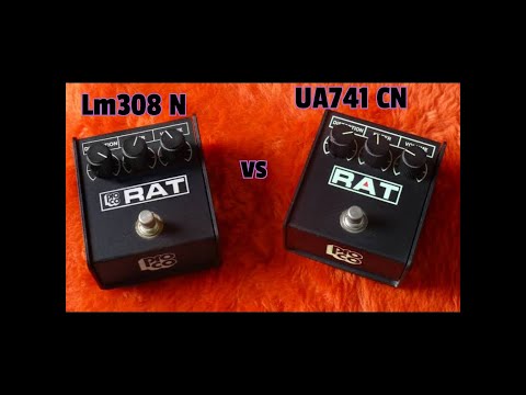 ProCo Rat LM308 N vs UA741 CN Op Amp Chip