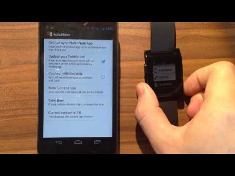 WatchNote for Pebble Video