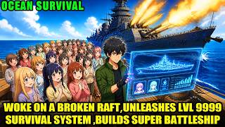 Starting on a Broken Raft, He Awakens LVL 9999 Survival System & Builds a Sea Empire!