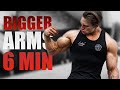 Build BIGGER ARMS 6min Workout - dumbells only / follow along