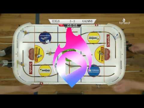 European Table Hockey Championship 2016: Elians Edelis (LAT) - Rainers Kalniņš (LAT)