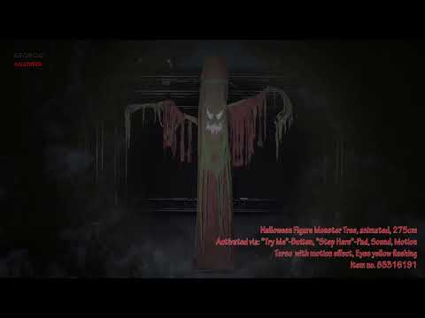 Europalms Halloween Figure Monster Tree Animated 270cm