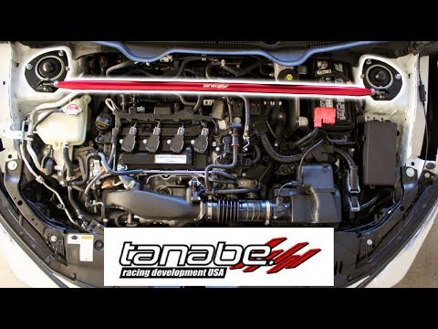 2017 Honda Civic Si Tanabe Strut Bar Install