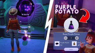 PURPLE POTATO SOLVED - what to do + all portal answers | disney dreamlight valley