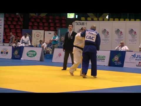Judo Veterans EM 2012 Opole M4-73kg Gamzatov(RUS) - Kosciuk(POL)