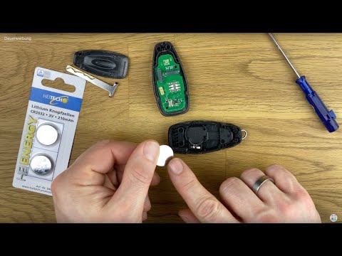 Ford Schlüsselbatterie (Keyless Go) selbst tauschen/ Batterie im Autoschlüssel wechseln - deutsch