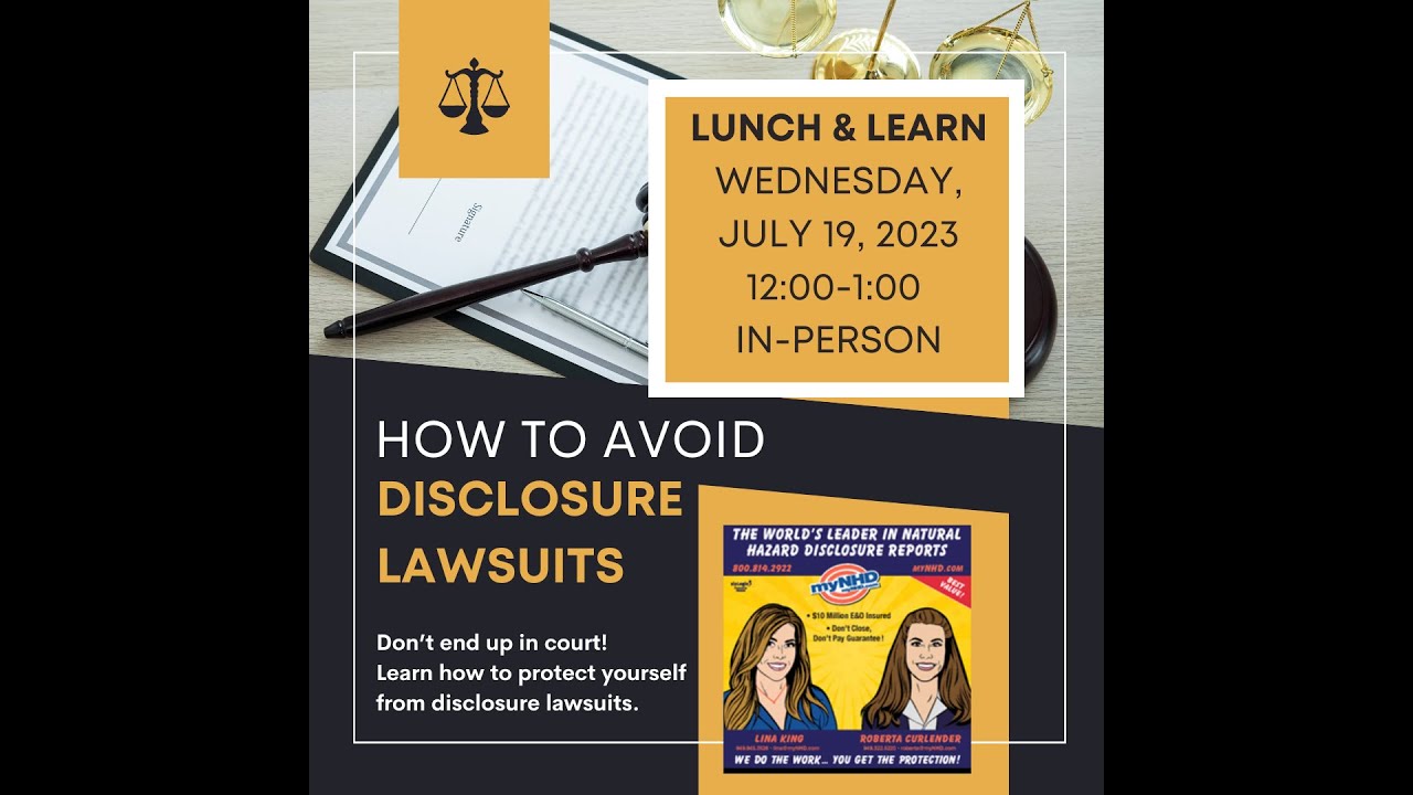 How To Avoid Natural Hazard Disclosure Report Lawsuits