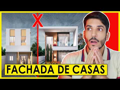 FACHADA DE CASAS – COMO SERIA  CASAS MODERNAS  -  FRENTE DE CASAS SIMPLES E BONITAS