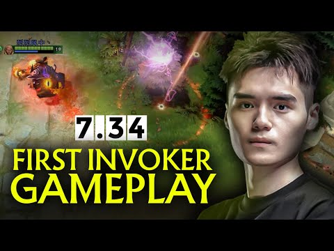 SCCC New Invoker FIRST Pro Gameplay Dota 2 Patch 7.34